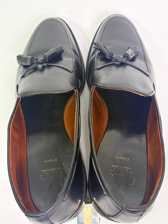 Allen Edmonds Shoes Mens Size 13 EEE Black Grayson Leather Tassel Loafers USA main image 4